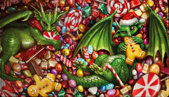 Dragon Shield - Art Playmat & Tube - Christmas