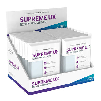 Ultimate Guard Supreme UX 3rd Skin Sleeves – Standard Size Transparent (50 Sleeves)