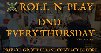 Weekly - Dungeons & Dragons Night – Thursday 6PM