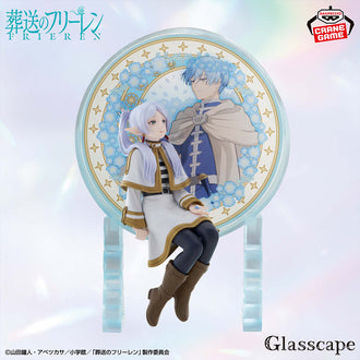 Banpresto Glasscape Frieren II figure with stained glass panel – official image