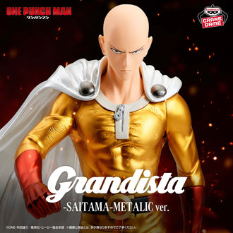 Banpresto Grandista Saitama Metallic Ver figure from One Punch Man – official image
