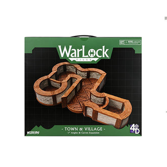 WizKids WarLock Tiles: Town & Village 1-Inch Angles & Curves Expansion