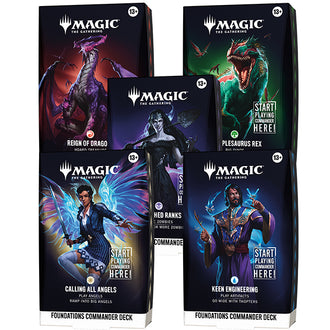 Magic: The Gathering – Reality Fracture Foundations Starter Commander Deck – 5 Deck Set