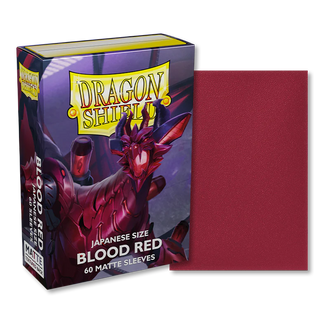 Dragon Shield Matte Sleeves Japanese Size- Blood Red (60)