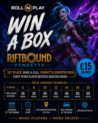 Events - Riftbound: Vendetta – Win a Box Tournament – Saturday 12 September 2026