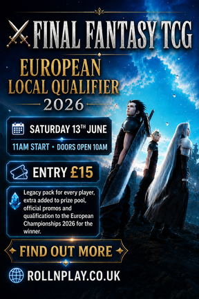 Events - Final Fantasy TCG European Local Qualifier 2026 - Saturday 13th June
