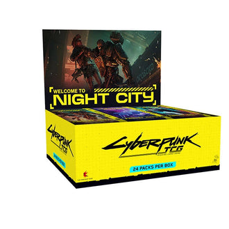 Cyberpunk TCG: Welcome to Night City Booster Display