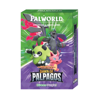Palworld Official Card Game – Dawn of Palpagos Green & Purple Trial Deck