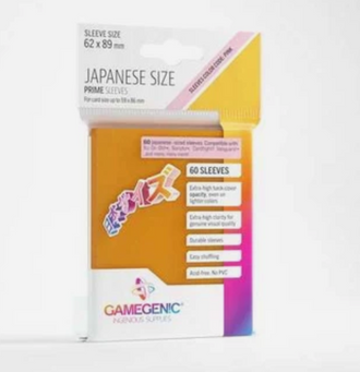 Gamegenic Prime Japanese Size Sleeves – Orange (60 Sleeves)