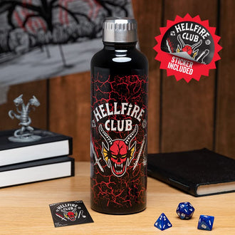 Stranger Things Hellfire Club Logo Metal Water Bottle
