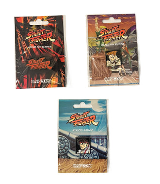 Street Fighter Assorted Pin Badges