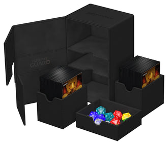 Ultimate Guard Twin Flip’n’Tray 160+ Xenoskin Deck Box – Black