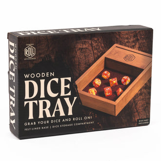 Gaming Roll Wooden Dice Tray