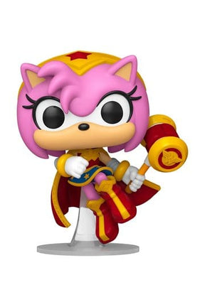 DC x Sonic the Hedgehog POP! Heroes Vinyl Figure Amy as Wonder Woman 9 cm