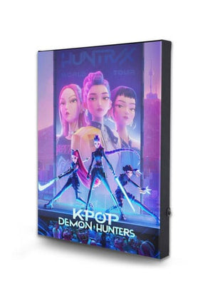 KPop Demon Hunters LED Canvas Print – 42 × 32cm