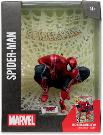 Marvel Spider-Man #1 1:6 Scale Posed Figure with Comic – McFarlane Toys