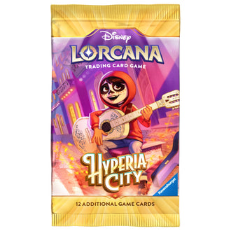 Disney Lorcana Hyperia City (Set 14) booster pack – Miguel (Coco) pack art