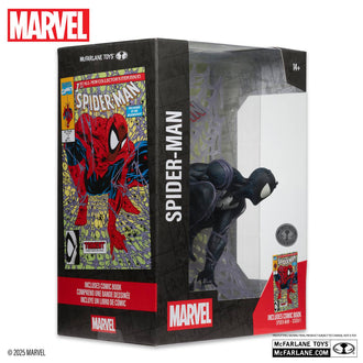 Marvel Spider-Man – Todd McFarlane Vol. 1 #1 Black Suit Platinum Edition 1/6 Scene Figure – 30cm