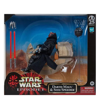Star Wars Episode I Black Series Vehicle with Action Figure Darth Maul & Sith Speeder 25th Anniversary