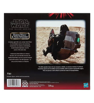 Star Wars Episode I Black Series Vehicle with Action Figure Darth Maul & Sith Speeder 25th Anniversary