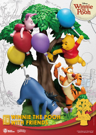 Disney D-Stage PVC Diorama – Winnie the Pooh with Friends (16cm)