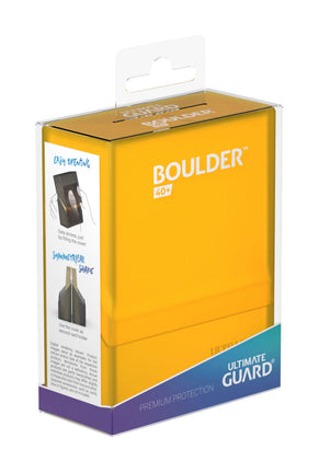Ultimate Guard Boulder 40+ Deck Box – Amber