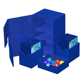 Ultimate Guard Twin Flip’n’Tray 160+ Xenoskin Deck Box – Blue