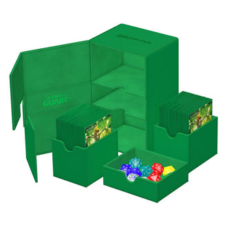 Ultimate Guard Twin Flip’n’Tray 160+ Xenoskin Deck Box – Green