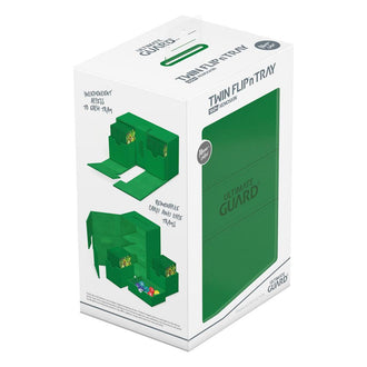 Ultimate Guard Twin Flip’n’Tray 160+ Xenoskin Deck Box – Green